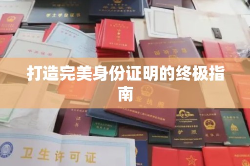 浠水打造完美身份证明的终极指南