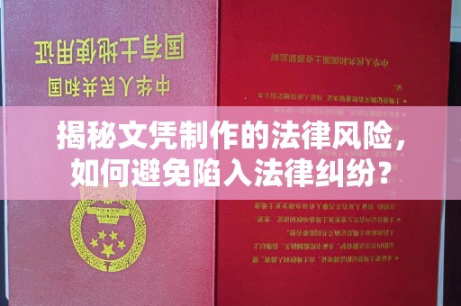 浠水揭秘文凭制作的法律风险，如何避免陷入法律纠纷？