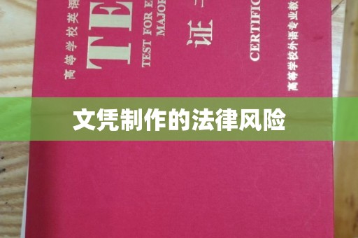 浠水文凭制作的法律风险