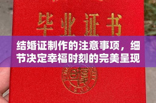 浠水结婚证制作的注意事项，细节决定幸福时刻的完美呈现