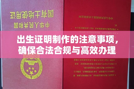 浠水出生证明制作的注意事项，确保合法合规与高效办理