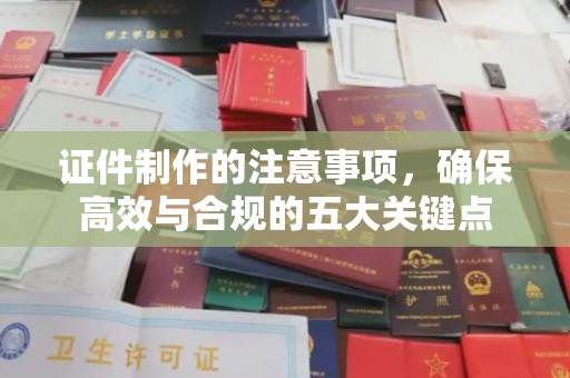 浠水证件制作的注意事项，确保高效与合规的五大关键点