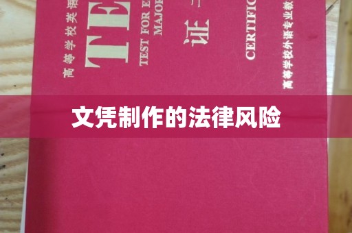 浠水文凭制作的法律风险